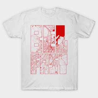 Belfast, Northern Ireland City Map Typography - Oriental T-Shirt